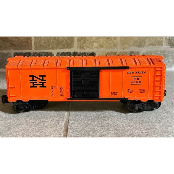 Lionel Orginal O Scale New Haven 6464-725 Box Car Orange - Picture 1 of 6